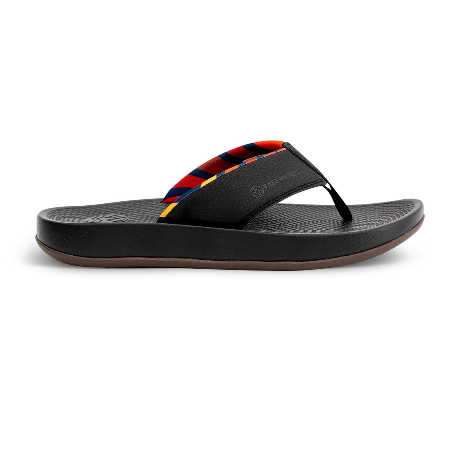 Men's sandals with a contrast stitching detailFreewaters Cloud 9 Men's Super Soft Sandals - Black