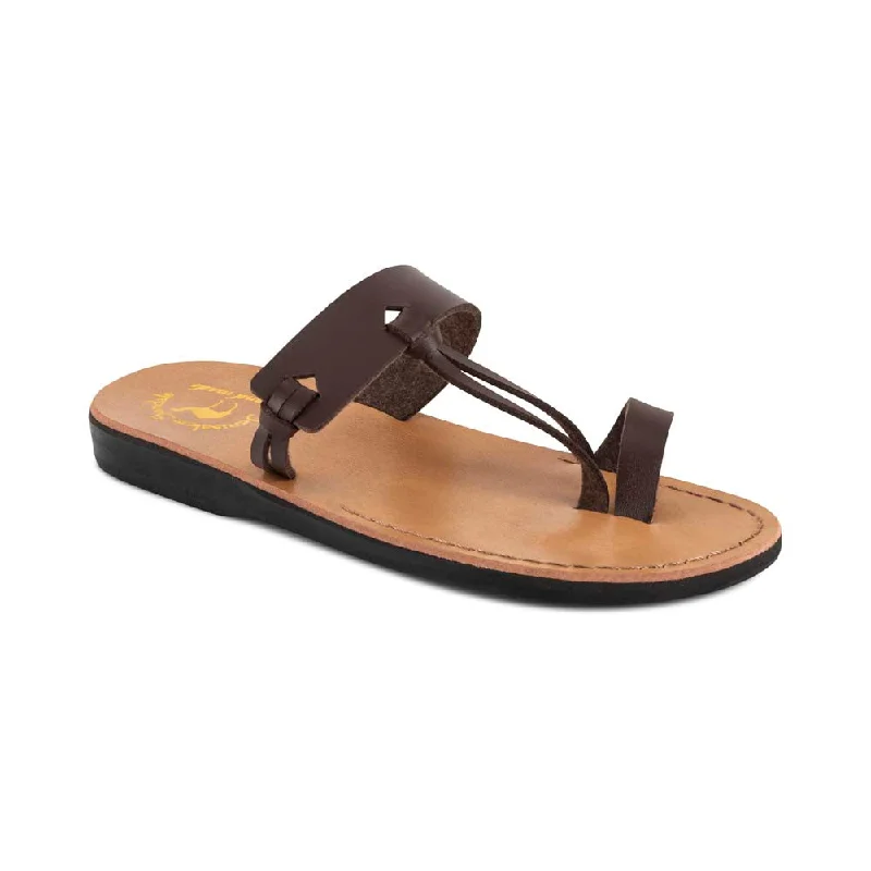 Men's sandals with a padded heelDavid Vegan - Leather Alternative Sandal | Brown