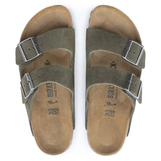 Men's sandals with a flexible sole for easy movementArizona Suede Leather - Narrow