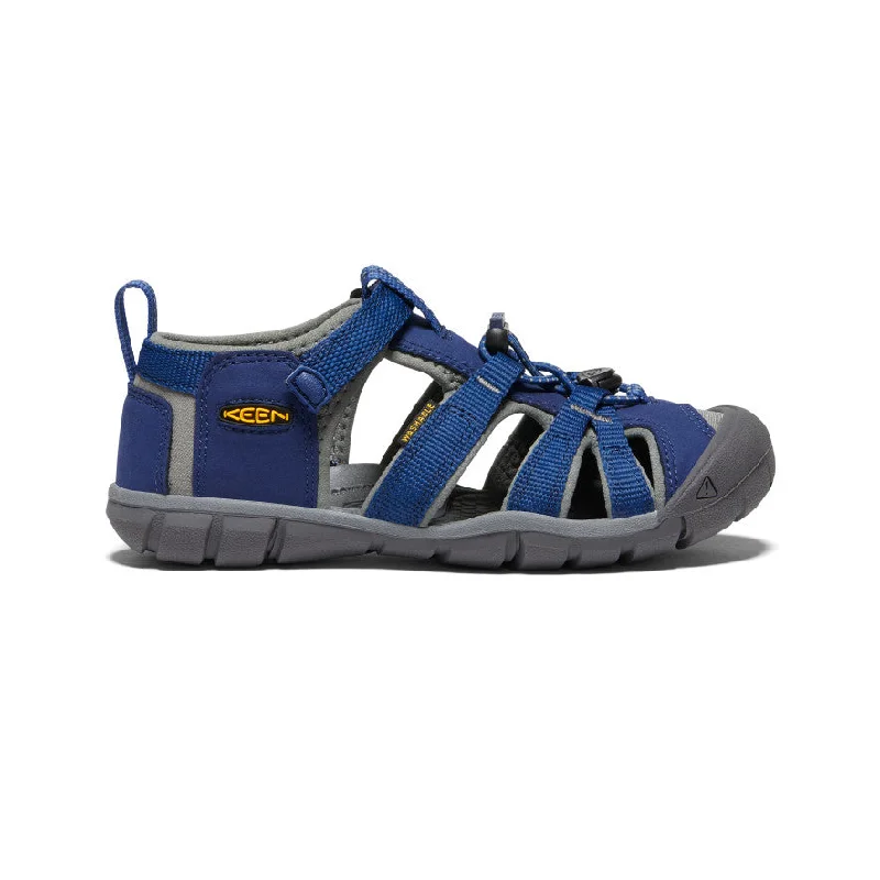 Men's sandals with a rubber sole for tractionBig Kids' Seacamp II CNX  |  Blue Depths/Gargoyle