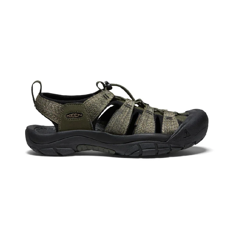 Men's sandals with a rubber sole for tractionMen's Newport H2 Sandal  |  Forest Night/Black