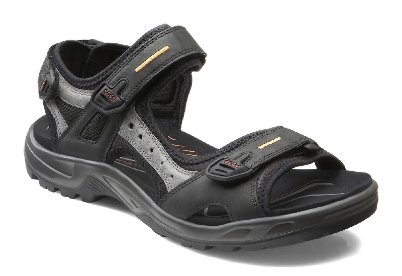 Men's sandals with a buckle closureEcco men's 069564-50034 Yucatan sandal black/mole/black