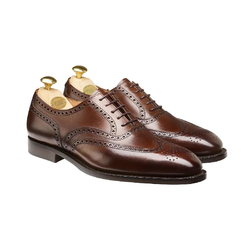 Men's Oxfords with a low - heeled design and a square toeWestgate 2 Dark Brown Burnished Calf