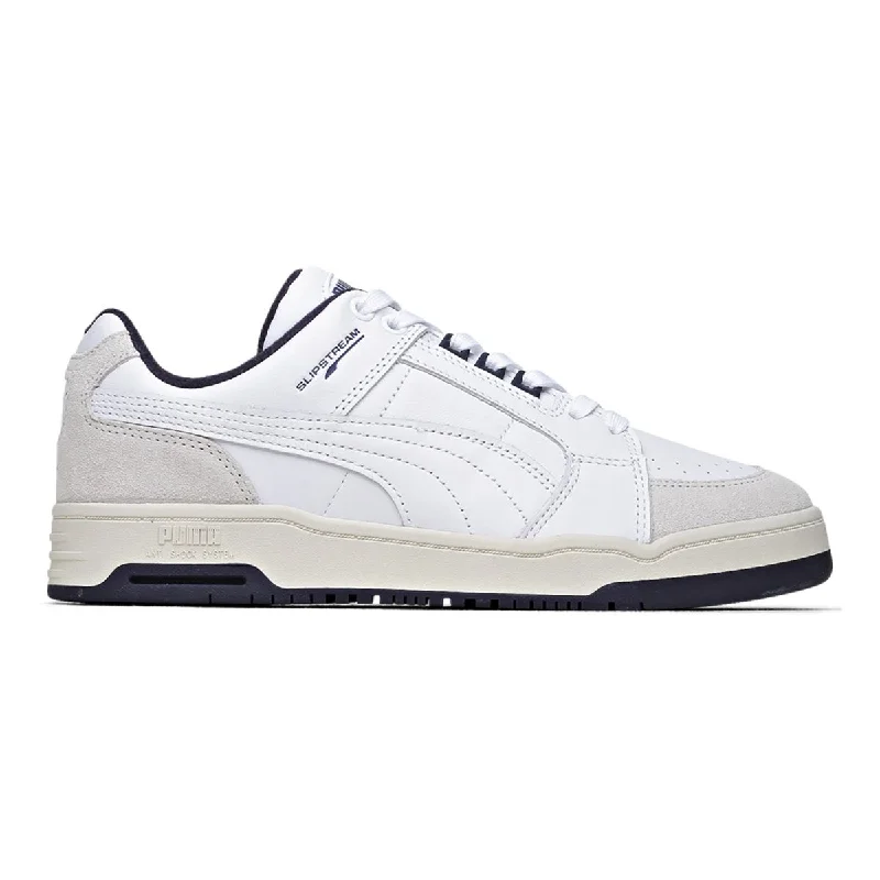 Men's Oxford shoes with a wingtip design and leather solePuma Men's Slipstream Lo White/Navy