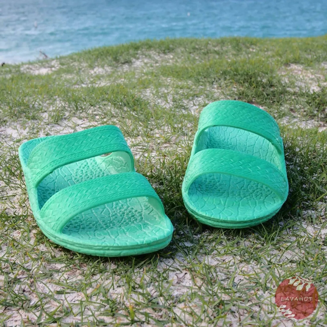 Men's sandals with a padded heelGreen Classic Jandals® - Pali Hawaii Sandals