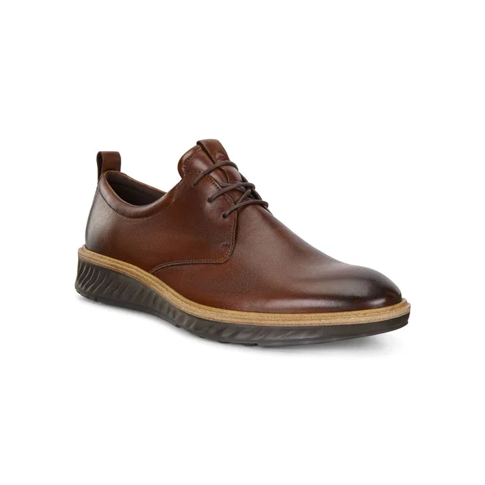 Men's Oxford shoes with a leather lining for breathabilityMens Ecco Hybrid Plain Toe Cognac