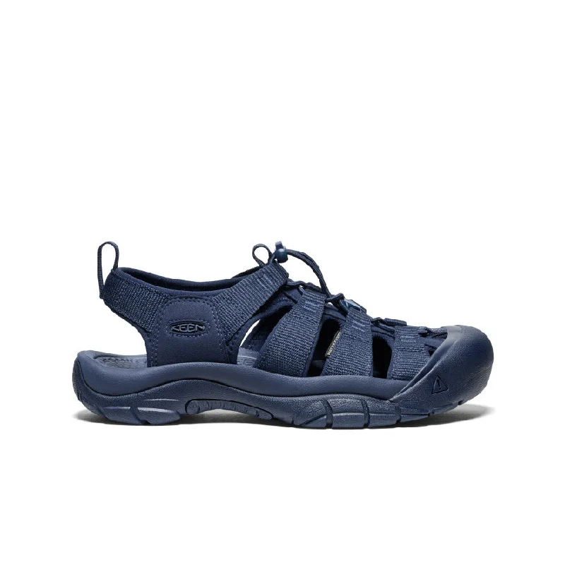 Men's sandals with a perforated leather upper for ventilationMen's Newport H2 Sandal  |  Monochrome/Navy