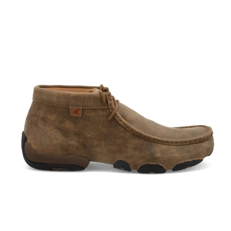 Men's leather Oxford shoes with a plain toeTwisted X Men's "The Original" Chukka Driving Moc MDM0003 - Bomber