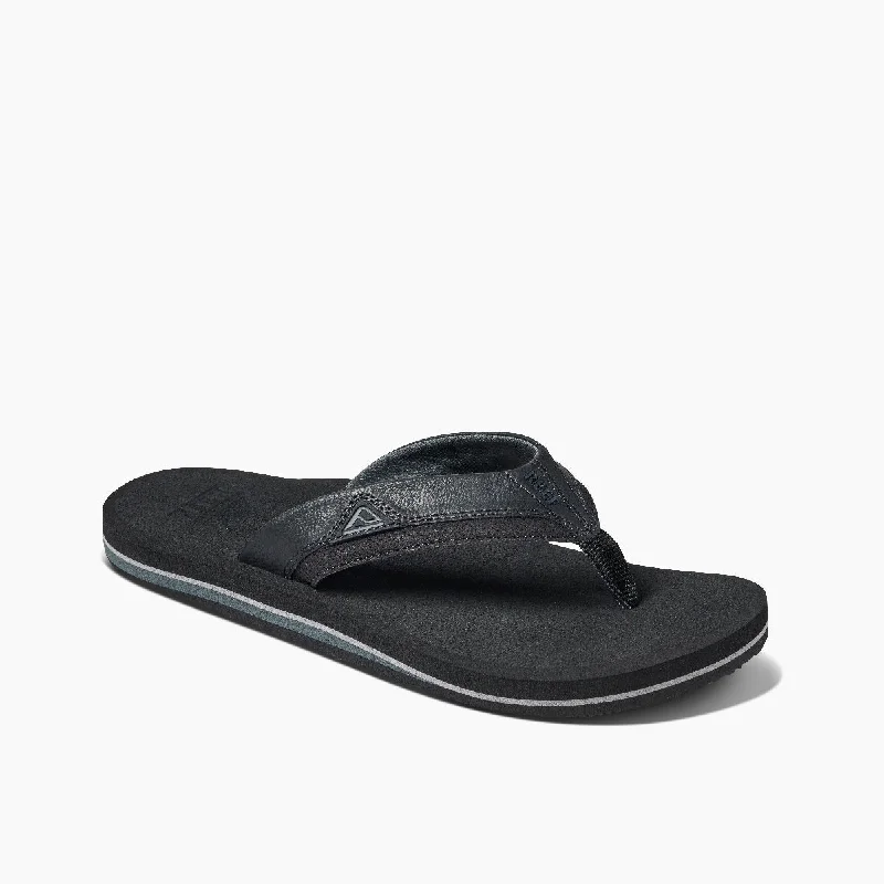 Men's sandals with a cushioned footbedReef Cushion Dawn Men's Sandals - Black