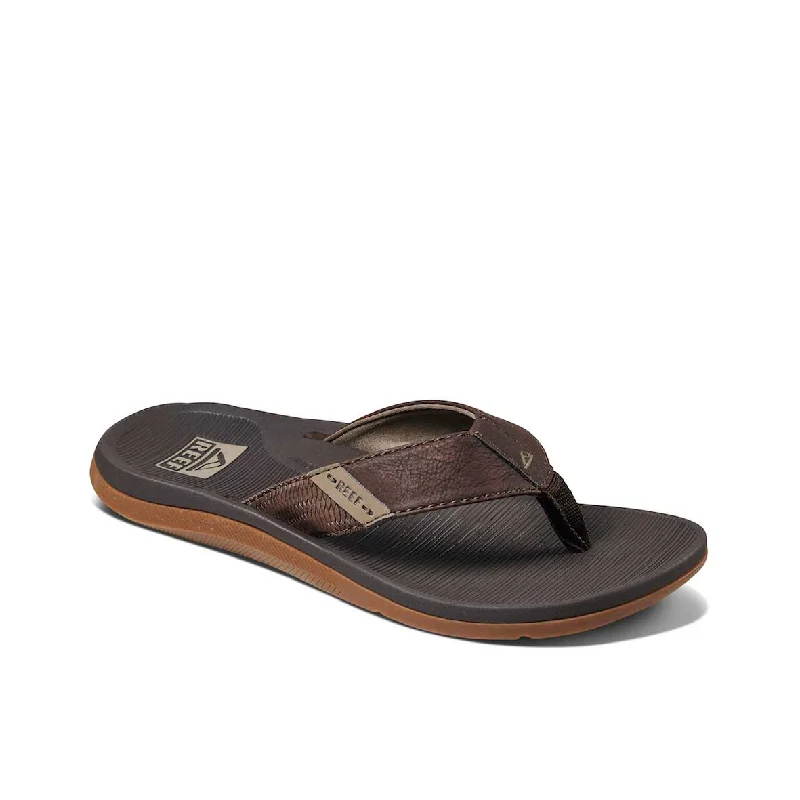 Men's sandals with a decorative buckle or charmMens Santa Ana - Brown