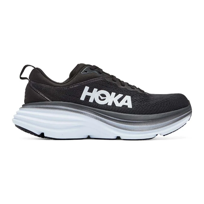 Men's Oxfords with a cap - toe design and a rubber heelHoka One One Men's Bondi 8 Black/White