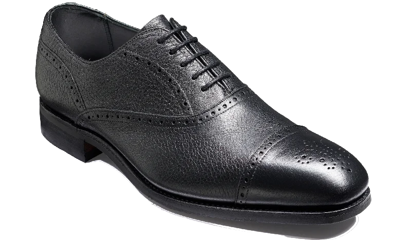 Men's Oxfords with a padded collar for a comfortable fitNewent - Black Deerskin