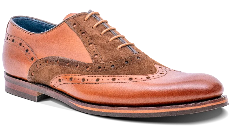 Men's Oxfords with a lace - up closure and a narrow fitAbingdon - Chestnut Calf/Polo Suede