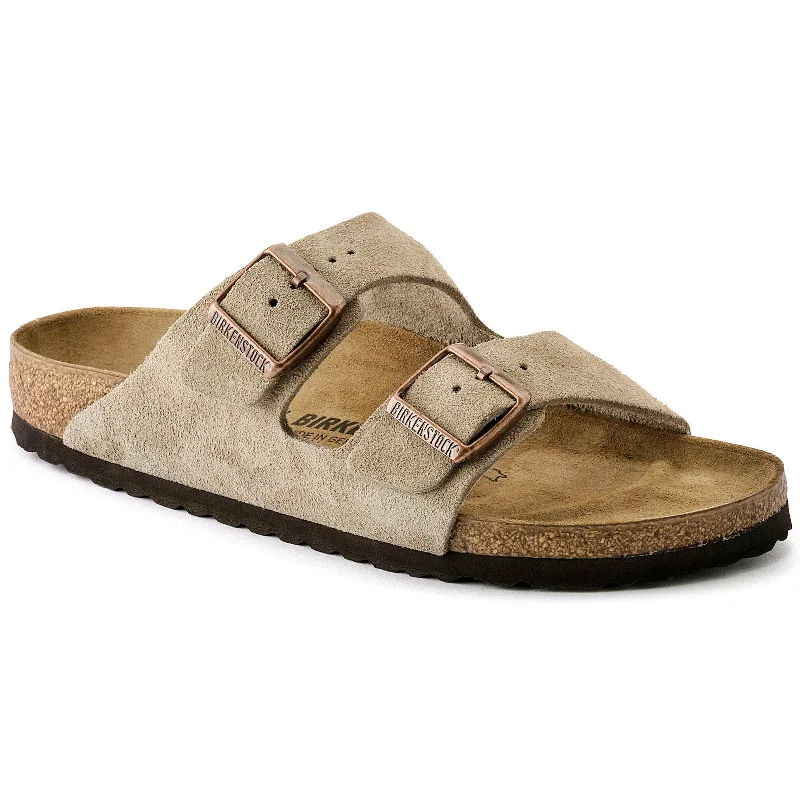 Men's sandals with a rubber sole for tractionBirkenstock Arizona Classic Footbed - Suede