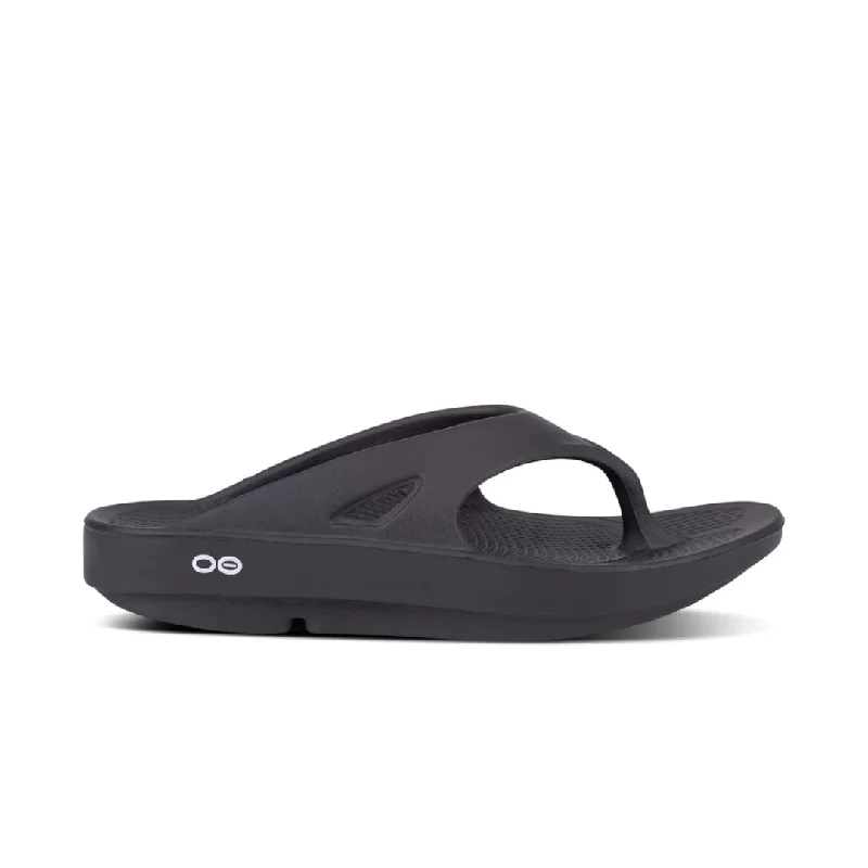 Men's sandals with a buckle closureOOFOS OOriginal Thong - Black