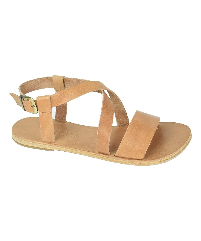 Men's sandals with a contrast stitching detailPico Blvd - Soft Leather Buckle Sandal | Tan