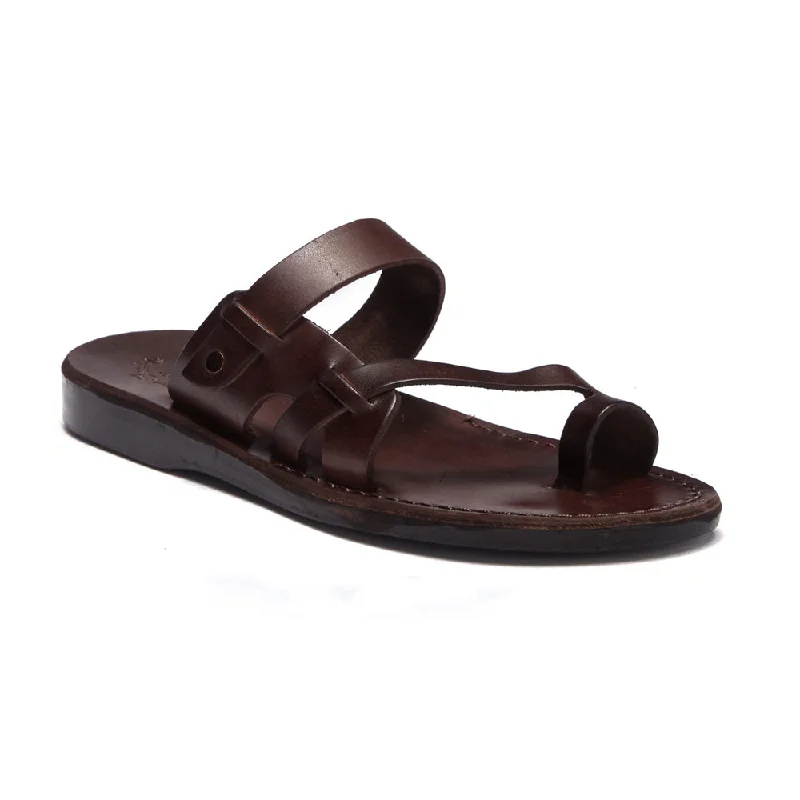 Men's sandals with a pointed toe for a stylish lookJabin - Leather Toe Loop Sandal | Brown