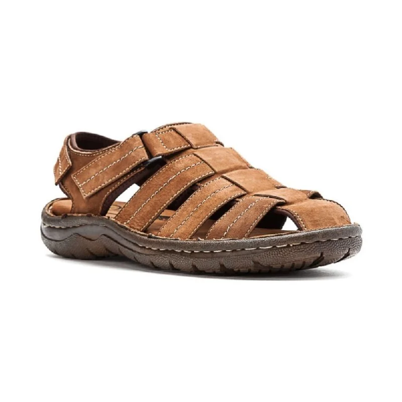 Men's sandals with a wide strap for supportPropet Men's Jospeh - Brown