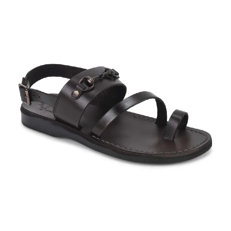 Men's sandals in a neutral color like black or brownEliphaz - Leather Buckle Sandal | Brown