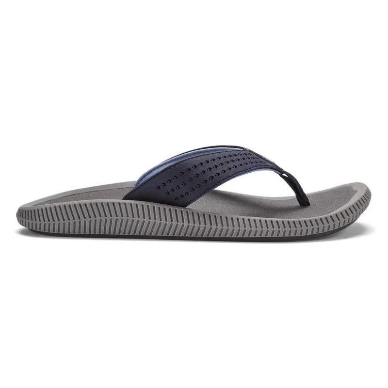 Men's sandals with a cushioned footbedOluKai Men's Ulele Blue Depth/Charcoal