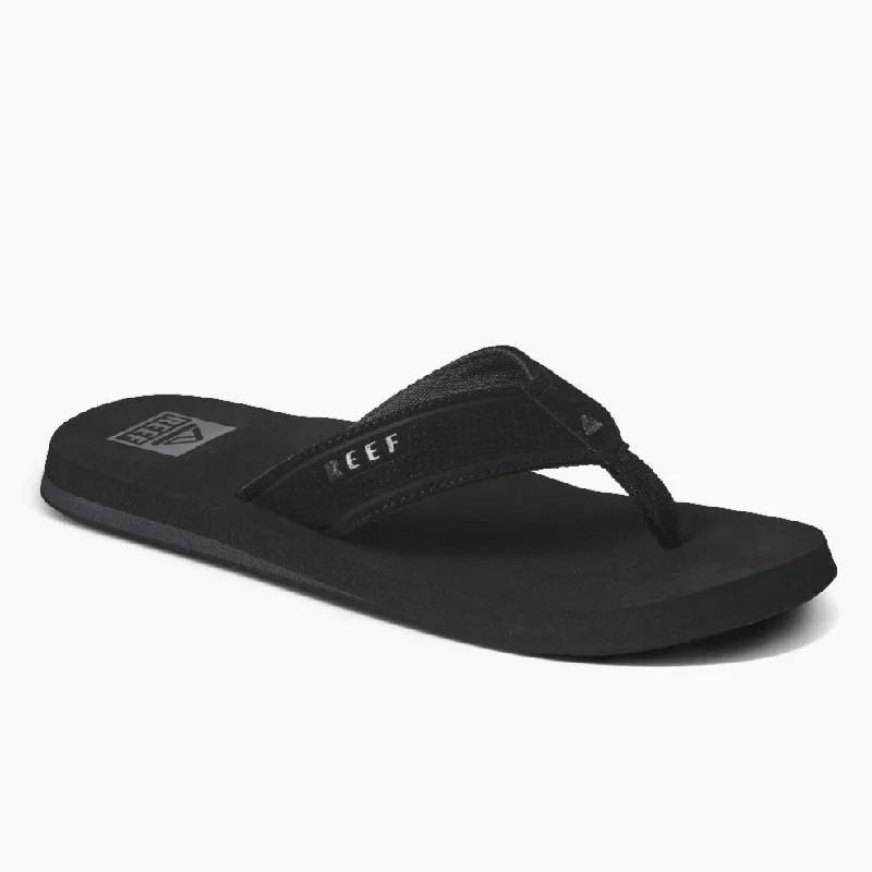 Men's sandals with a removable insole for cleaningReef Layback Mens Sandals - Black