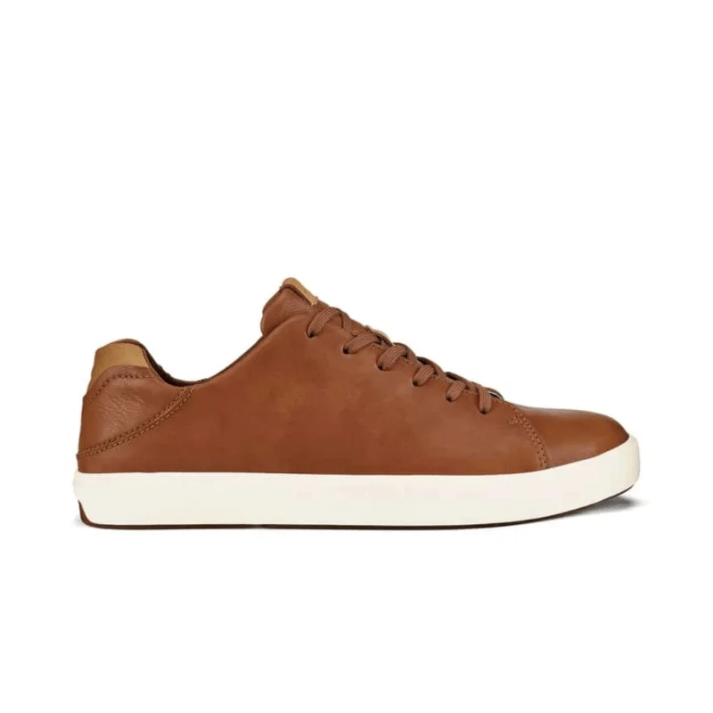 Men's Oxford shoes with a smooth leather upper and a leather soleOluKai Men's Lae‘ahi Lī ‘Ili - Fox