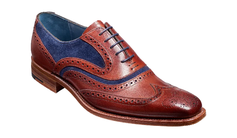 Men's Oxfords with a lace - up closure and a narrow fitMcclean - Rosewood Calf / Navy Suede