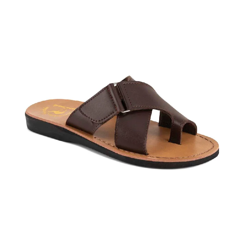 Men's sandals with a shock - absorbing insoleAsher Vegan - Leather Alternative Sandal | Brown