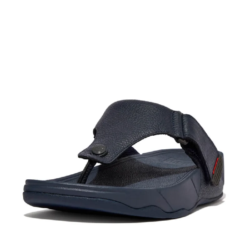 Men's sandals with a rubber sole for tractionFitFlop Men's Trakk II Sandals - Navy