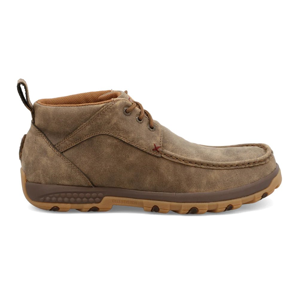 Men's Oxford shoes with a shock - absorbing insole and a leather liningTwisted X Men's Chukka Driving Moc MXC0001 - Bomber