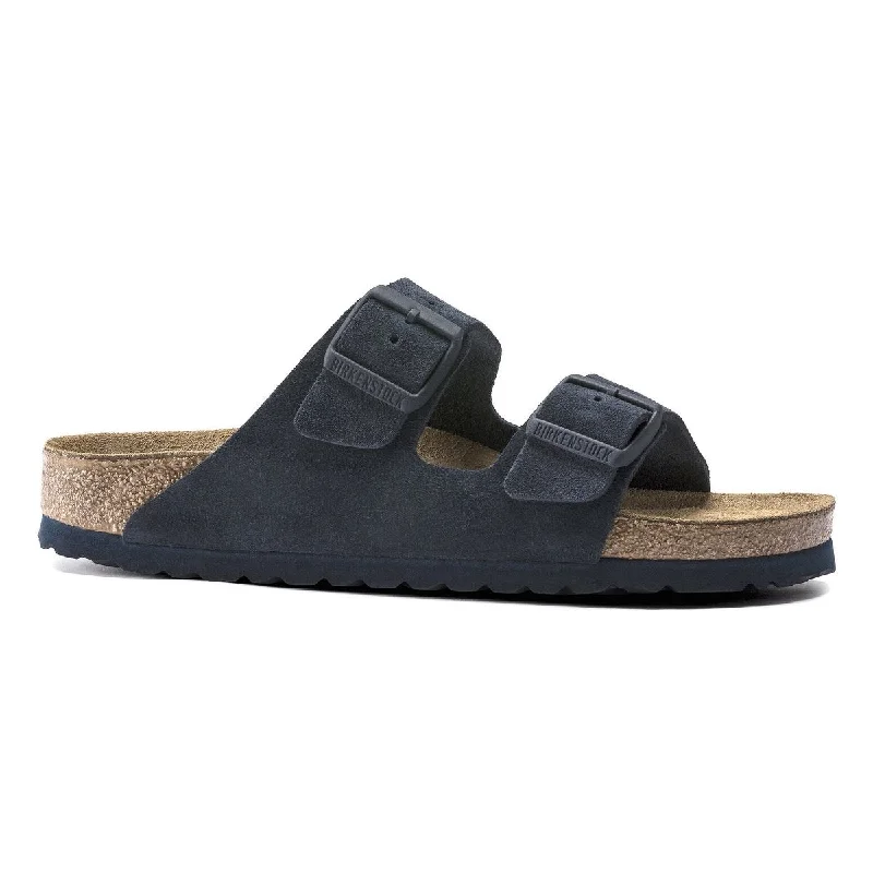 Men's sandals with a removable insole for cleaningBirkenstock Men's Arizona Navy Suede