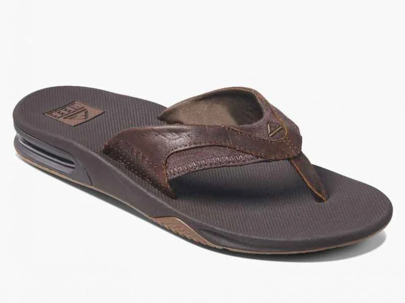 Men's leather sandals with an adjustable strapReef Leather Fanning - Men's Sandal