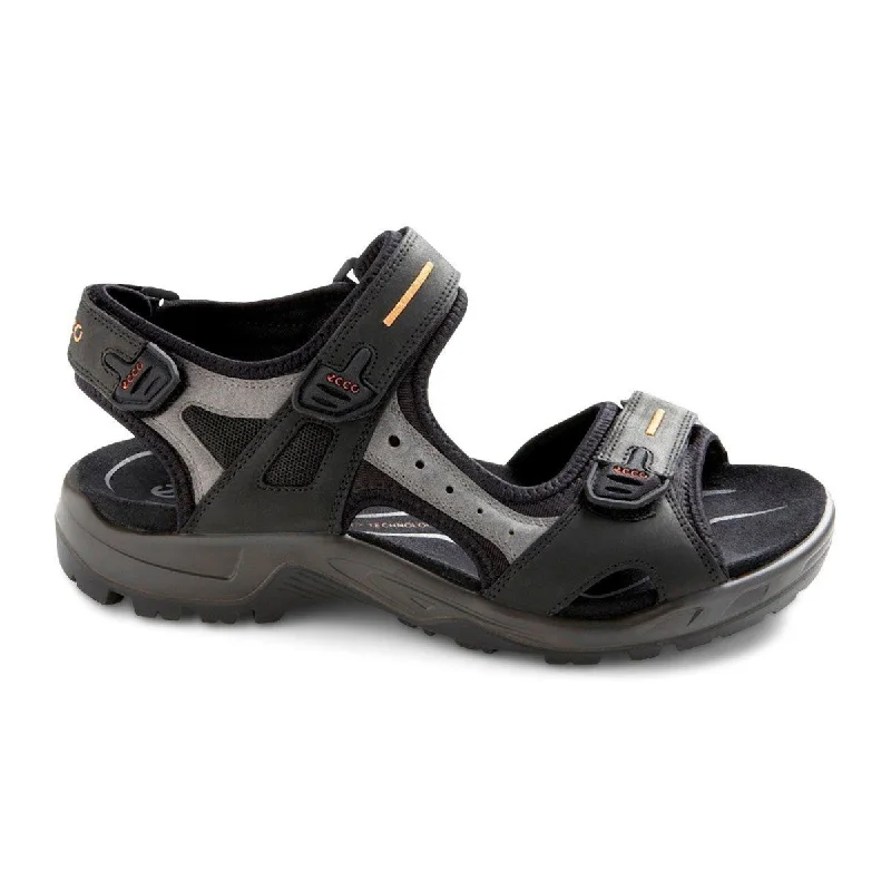 Men's sandals with a shock - absorbing insoleECCO Men's 069564 Yucatan Sandal Black