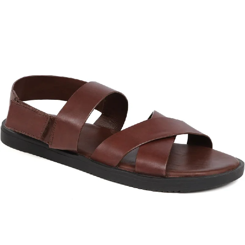 Men's sandals with a contrast stitching detailWorcester Leather Sandals  - WORCESTER / 325 006