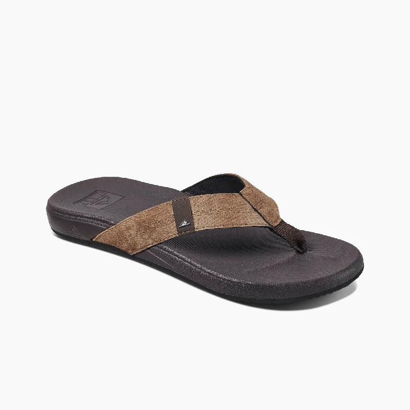 Men's sandals with a durable outer soleReef Cushion Bounce Phantom Mens Sandal - Brown Tan BTN