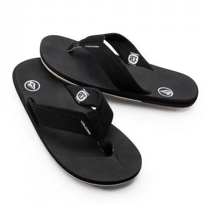 Men's sandals with a cushioned footbedVolcom Men's Victor Sandal - Black