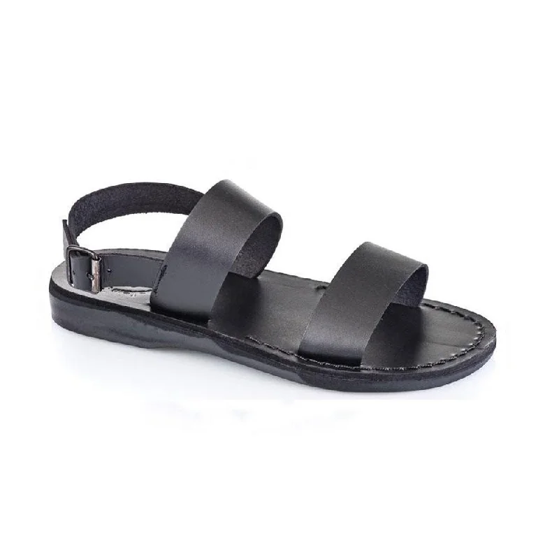 Men's sandals in a neutral color like black or brownGolan - Leather Two Strap Sandal | Black