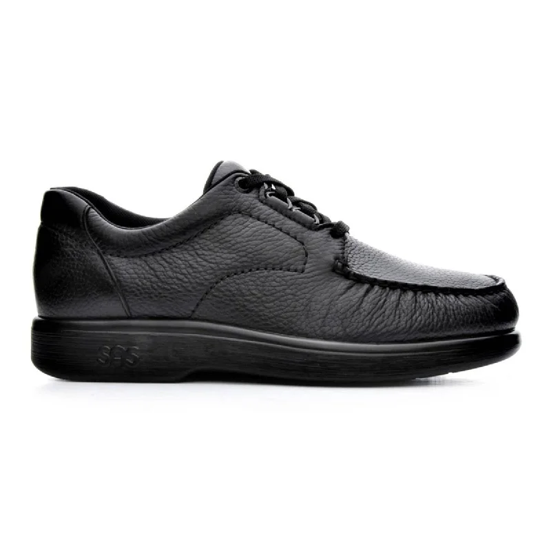 Men's Oxfords with a cap - toe design and a rubber heelSAS Men's Bout Time Black