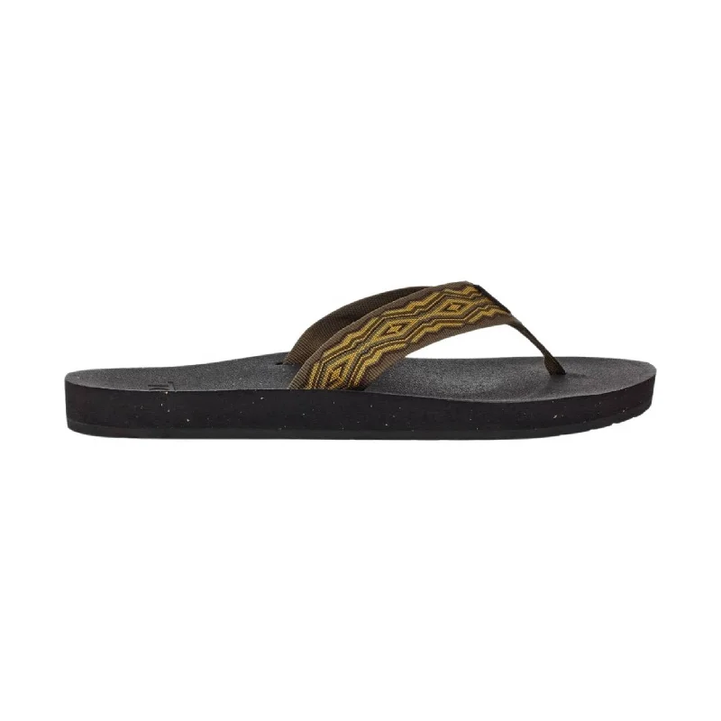 Men's sandals with a removable insole for cleaningTeva Men's Reflip Flip Flop - Quincy Dark Olive