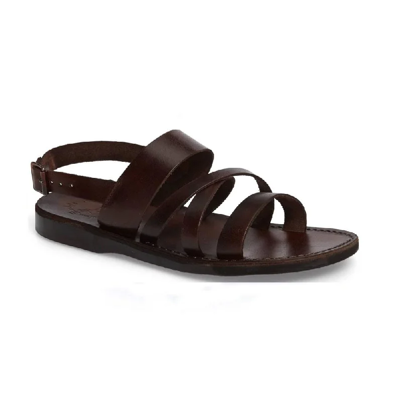 Men's sandals with a cushioned footbedSilas - Leather Slingback Sandal | Brown