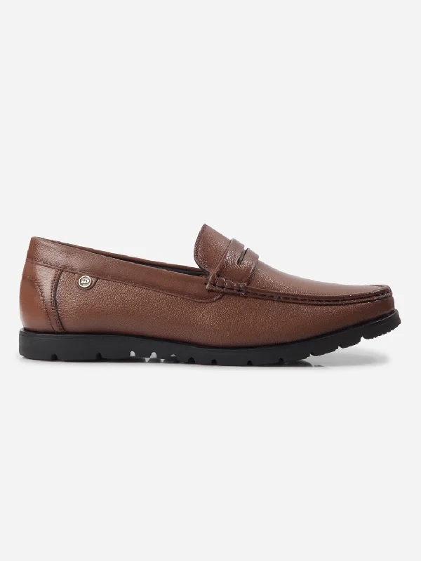 Men's Tan Moc Toe Loafer (ID1174)