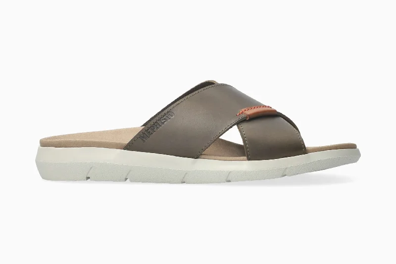 Men's sandals with a leather lining for comfortConrad - Khaki