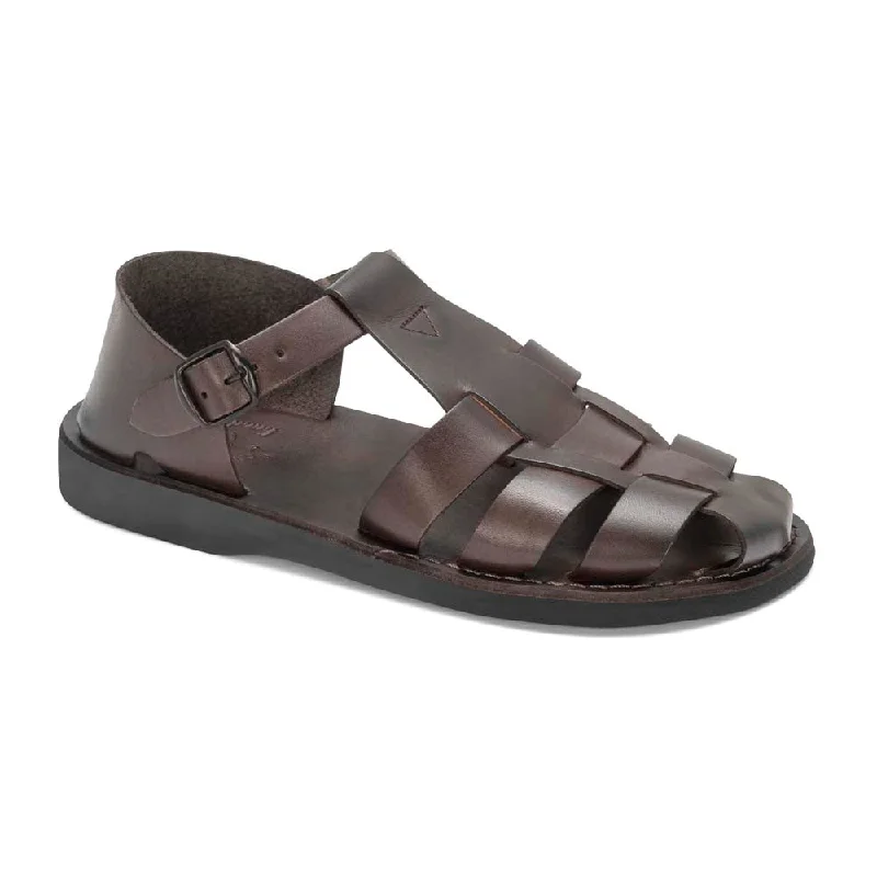 Men's sandals with a toe post designDaniel - Leather Fisherman Sport Sandal | Brown