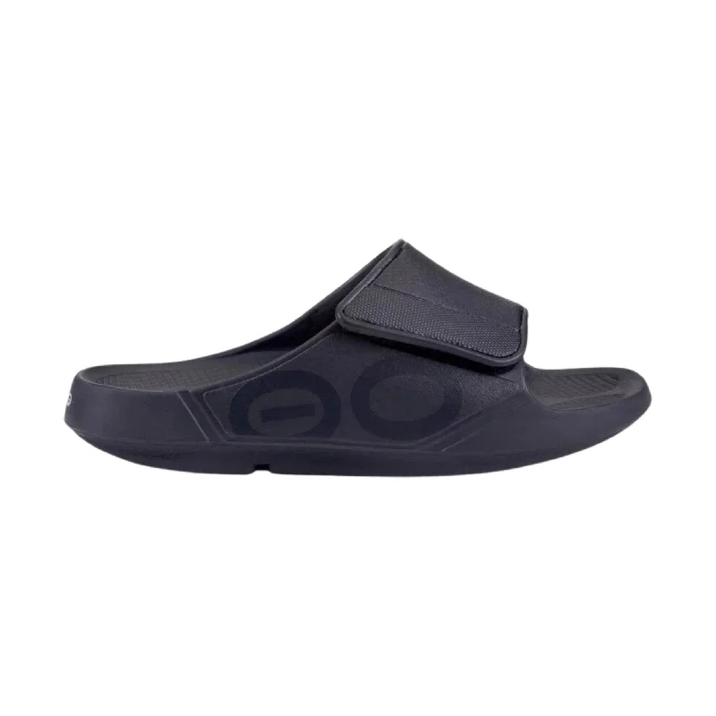 Men's sandals with a pointed toe for a stylish lookOOfos OOahh Sport Flex Slide - Matte Black