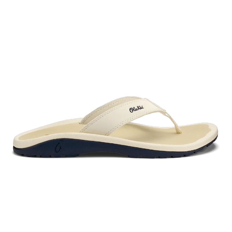 Men's sandals with a cushioned footbed‘Ohana - White Sand / Deepest Depths