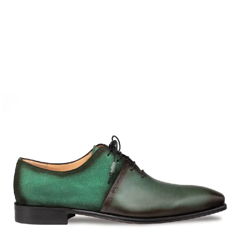 Men's Oxfords with a cap - toe design and a rubber heelColomer Calf/Suede Oxford