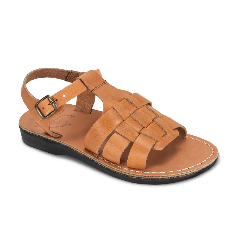 Flip - flop style men's sandals for beach wearMikayla - Open Toe Fisherman-Style Sandal | Tan