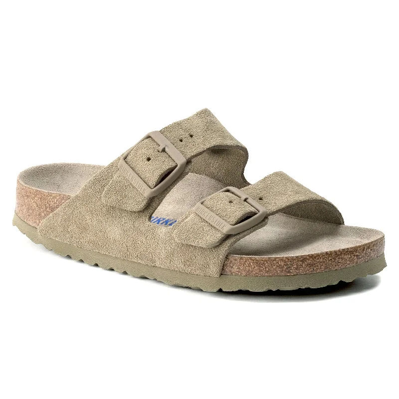 Men's sandals with a wide strap for supportBirkenstock Arizona Soft Footbed - Suede