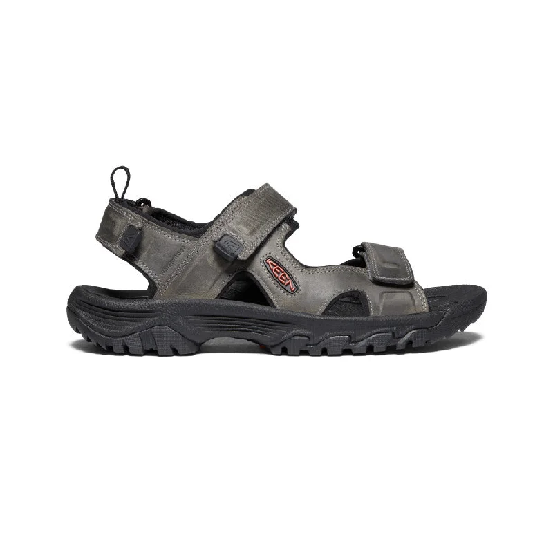 Men's sandals with a wide strap for supportMen's Targhee III Open Toe Sandal  |  Grey/Black