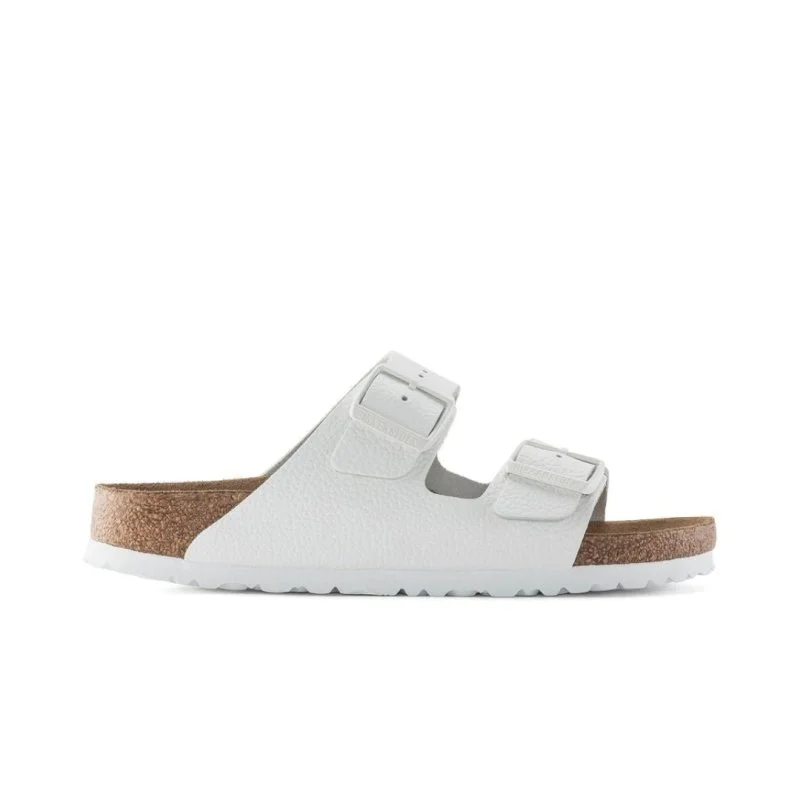 Men's leather sandals with an adjustable strapBirkenstock Arizona Soft Footbed - White Leather